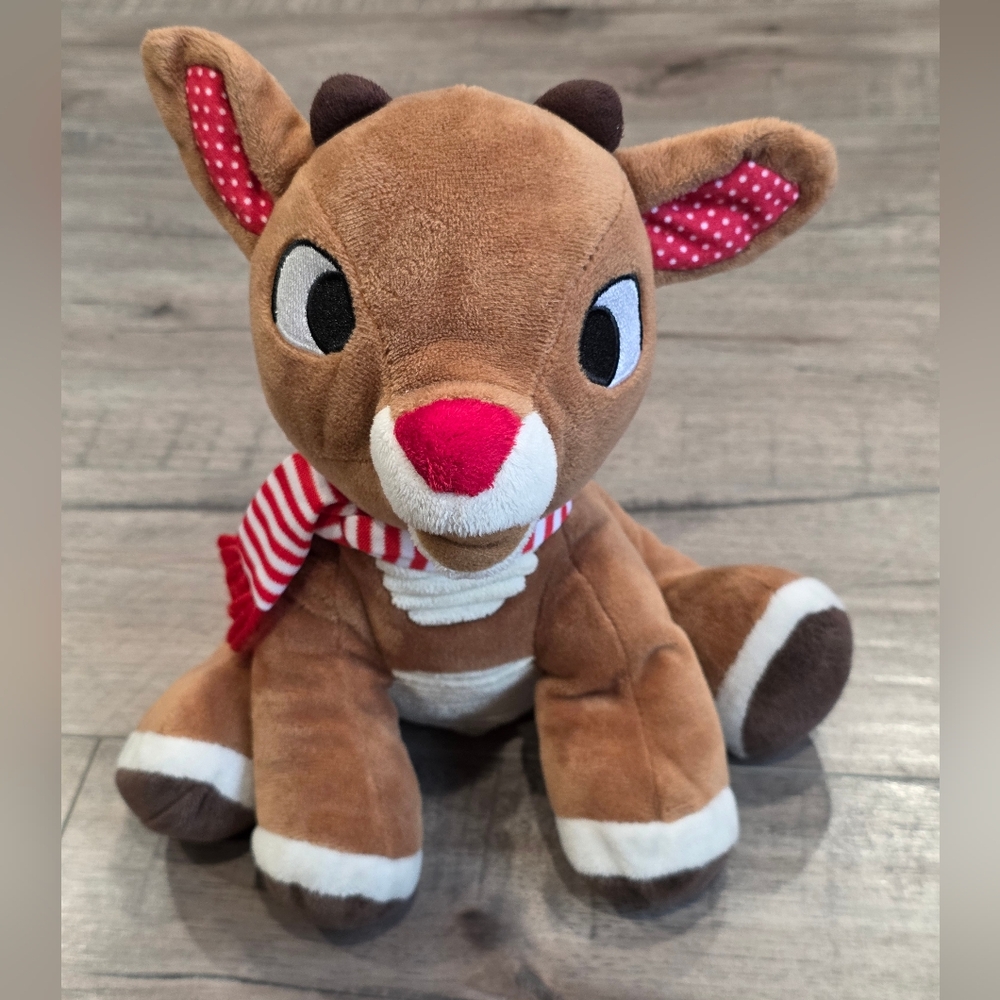 Rudolph The Red Nosed Reindeer Plush 9in Stuffed Animal Toy